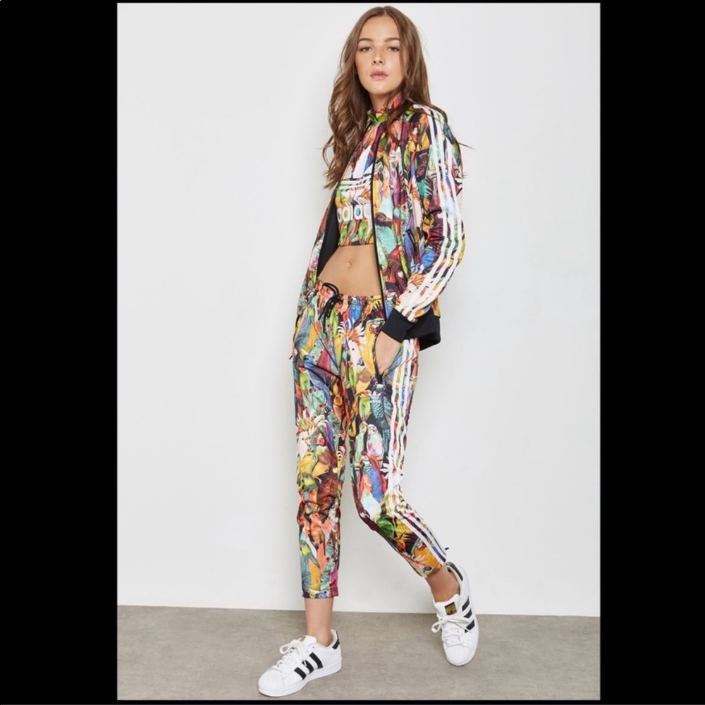 Rare Adidas x FARM Passaredo Bird Print Track Pants - Small